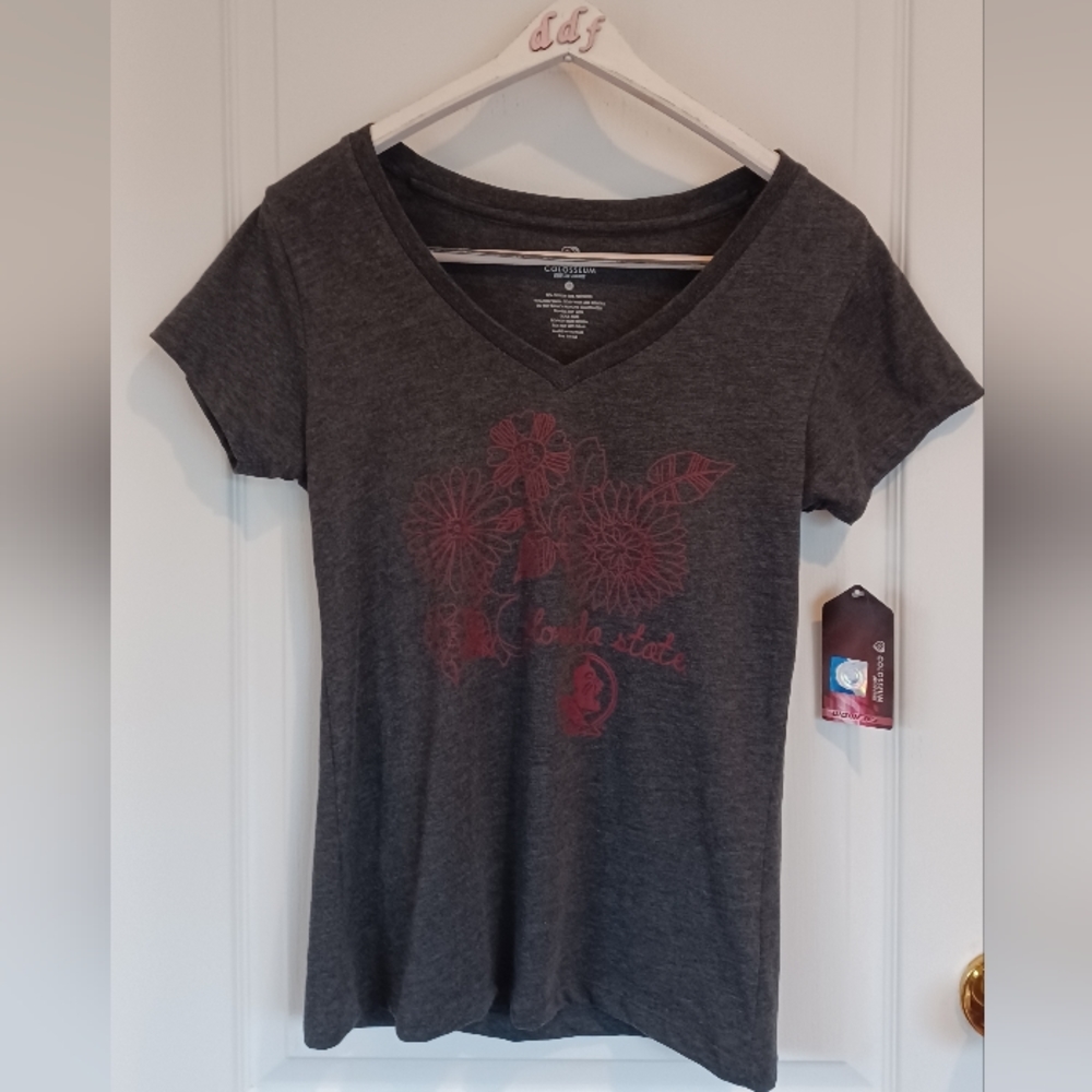 NWT COLOSSEUM MEDIUM FLORIDA STATE WOMENS V-NECK TSHIRT STYLE# BETS30054G14